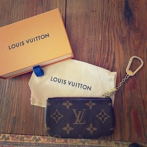 Authentic monogram LV keychain wallet